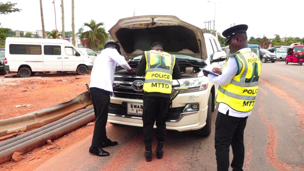 Police Seize 188 Vehicles in Kumasi Crackdown on Illegal Road Modifications and Traffic Violations