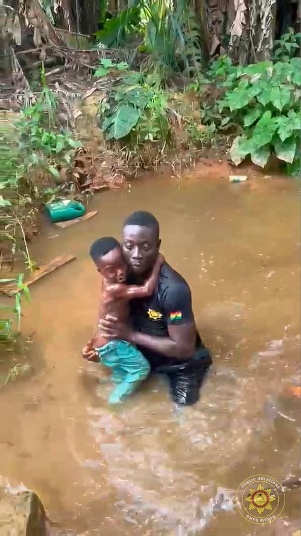 Quick-thinking firefighters save toddler's life in Eastern Region water rescue