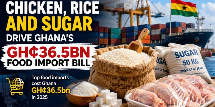Ghana's Food Import Crisis: How GH¢36bn Annually on Chicken, Rice and Sugar Exposes Agricultural Vulnerability