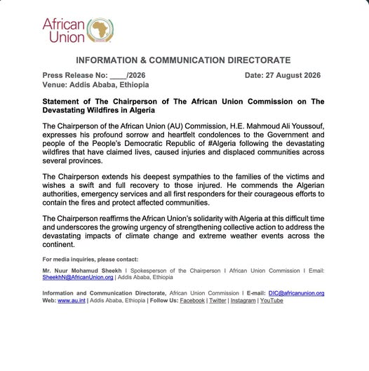 African Union condemns killing of Ethiopian peacekeepers in South Sudan ambush