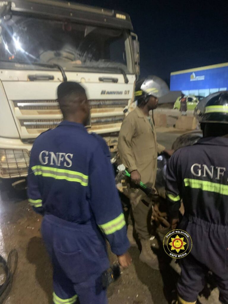 One Dead, Eight Injured in Tipper Junction Crash on Kasoa–Winneba Road