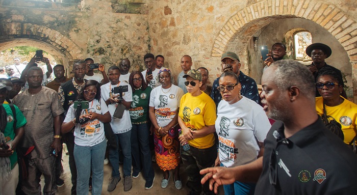 Diplomats and youth unite to explore Ahanta's colonial forts in landmark heritage tour