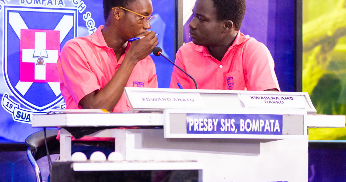 Presby SHS Bompata advances to NSMQ One-Eighth Stage with dominant preliminary round victory