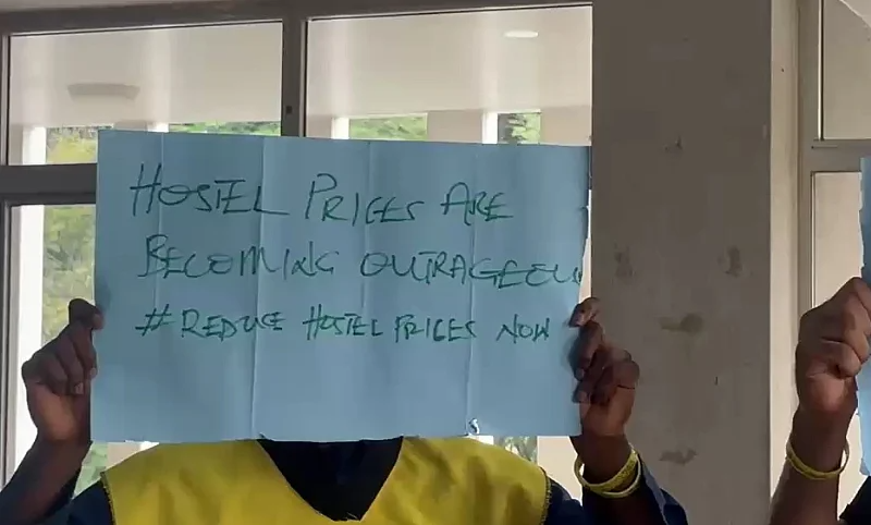 KNUST students escalate accommodation cost battle with second day of protests