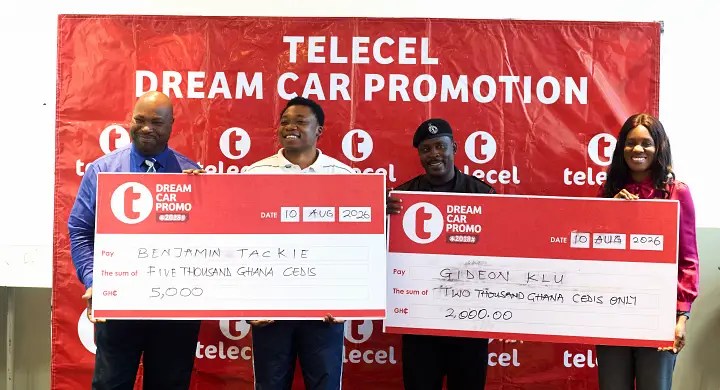Four Ghanaians Win GH₵20,000 as Telecel Dream Car Promo Heads Towards Grand Finale