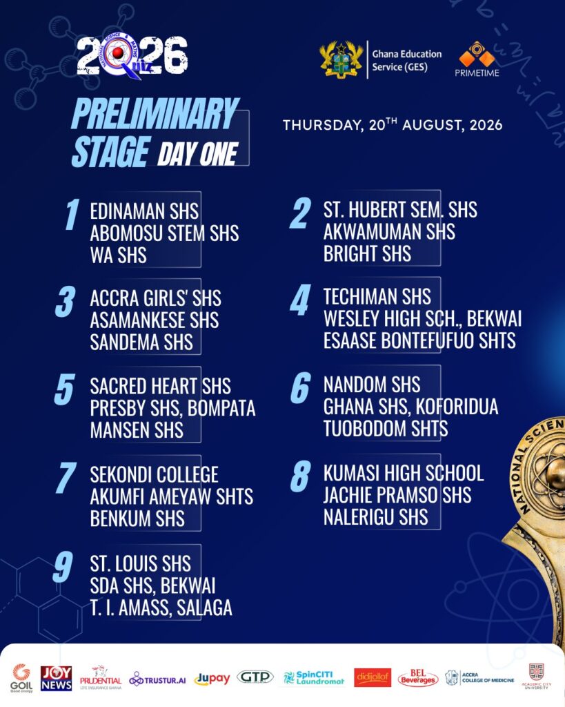 147 Schools Compete in NSMQ 2026 Preliminaries Starting August 20