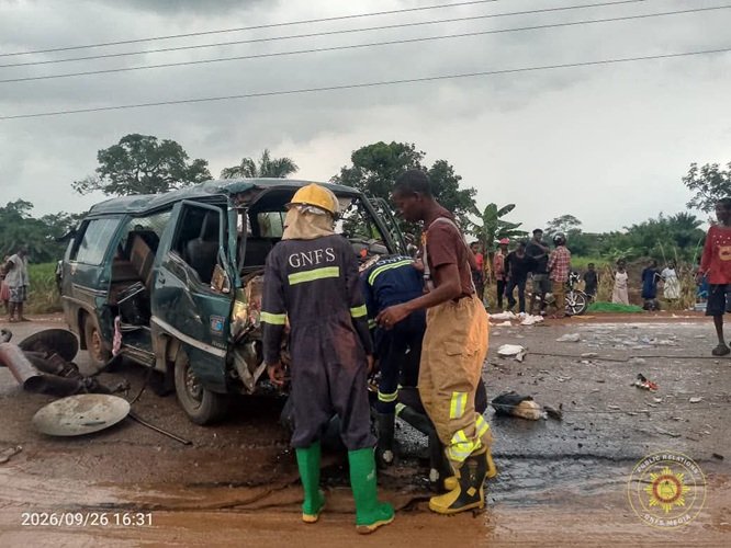 Highway tragedy: Two killed, 14 rescued in Kpetoe-Sarakope collision