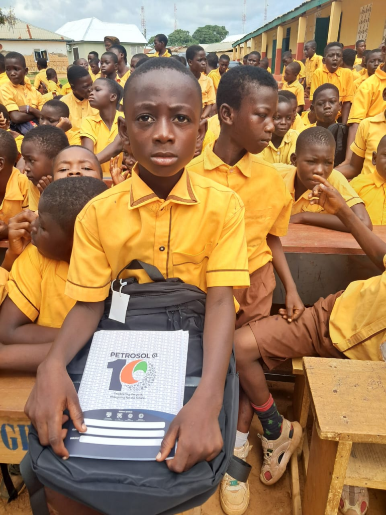 Petrosol donates 3,600 books and school bags to Sawla Primary in Savannah Region