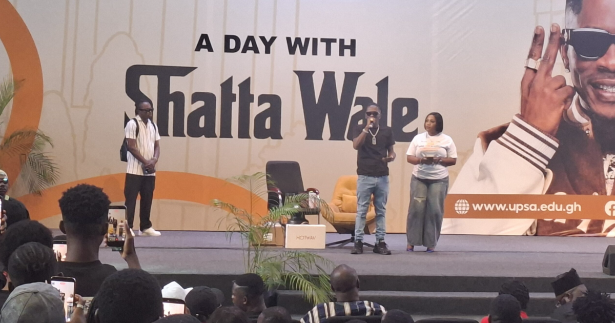 Shatta Wale tells UPSA students: Build your mind before you build your empire