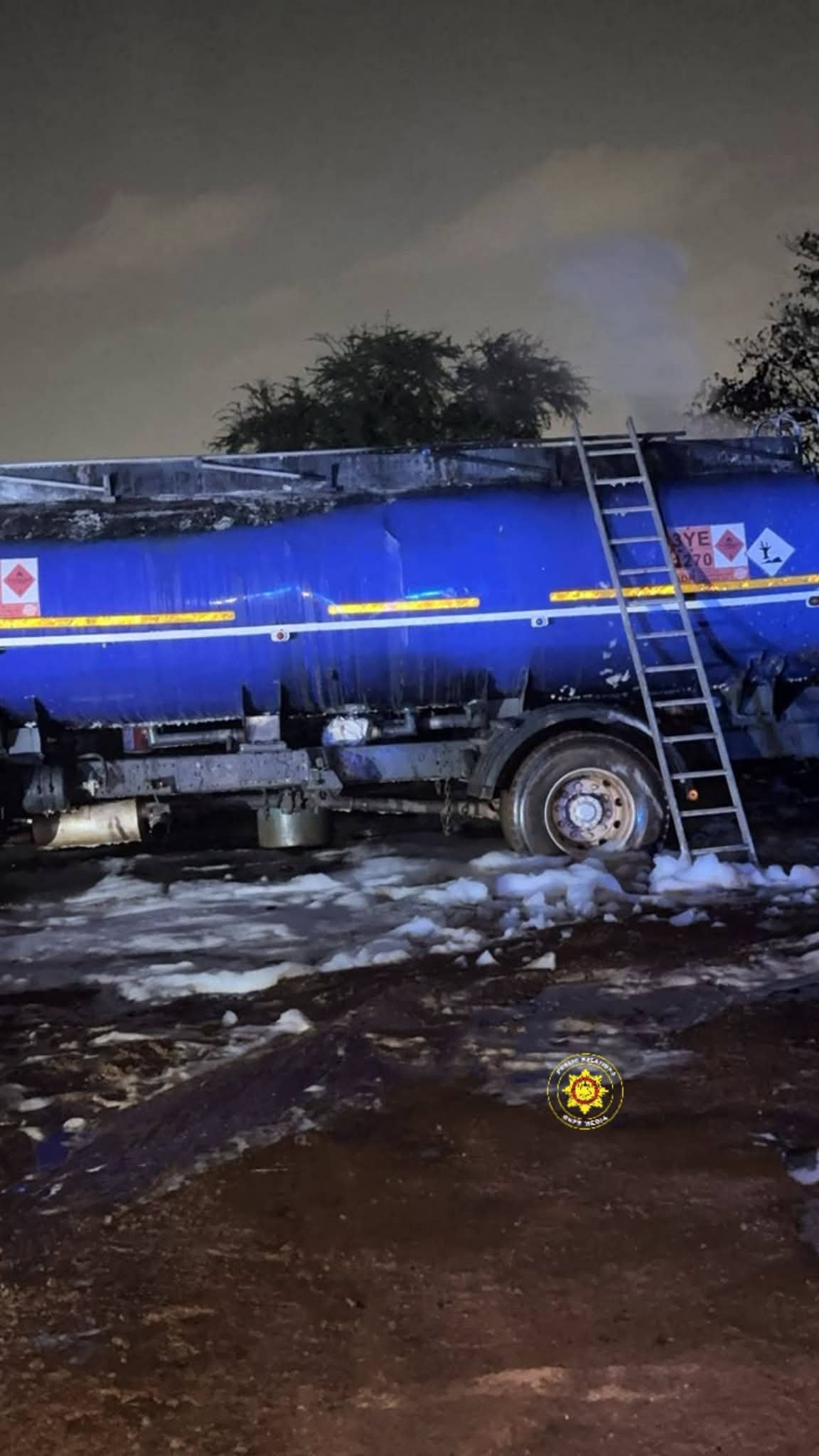 Swift response saves lives as major fuel tanker fire erupts in Kumasi industrial zone