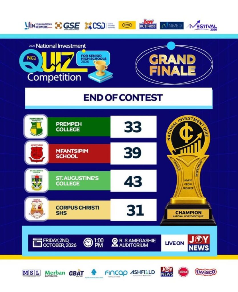 Augusco Makes History: St Augustine's College Retains National Investment Quiz Crown