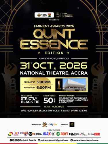 Eminent Awards 2026 Set to Honour Ghana's Excellence Makers This October