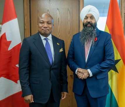 Ghana and Canada seal major partnership deals on youth skills, peacekeeping and women's banking