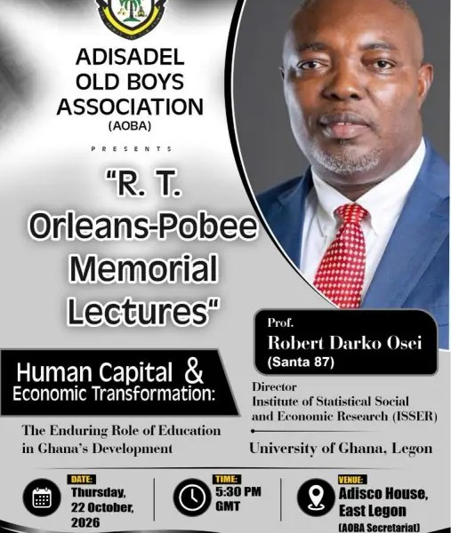 Adisadel Old Boys To Honour Former Headmaster With Lecture On Education And Ghana's Economic Future